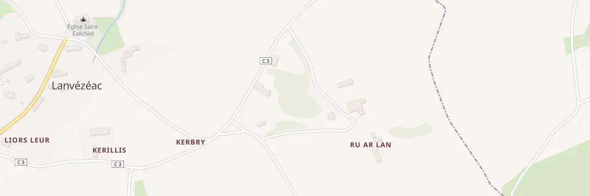 Plan du 5021 Rulan à Caouënnec-Lanvézéac