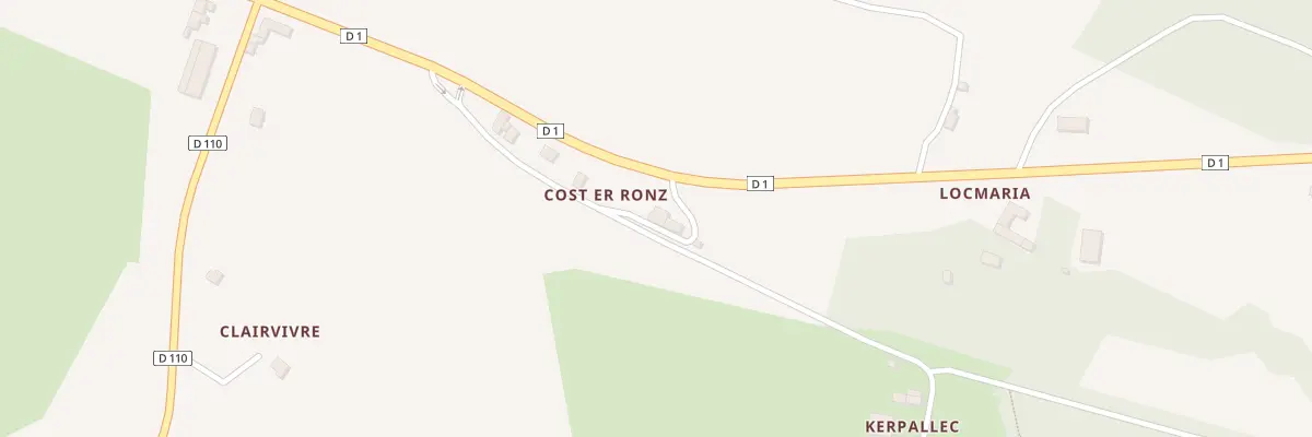 Plan du 5535 Cost Er Ronz à Plouray