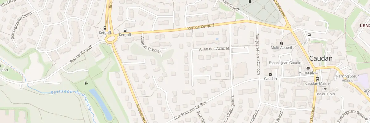 Plan du 15 Rue des Acacias à Caudan