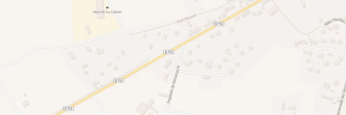 Plan du 1 Kervenac H à Louargat