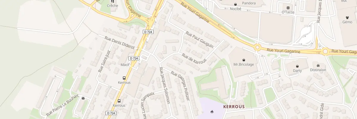 Plan du 3 Rue de Kerrous à Lanester