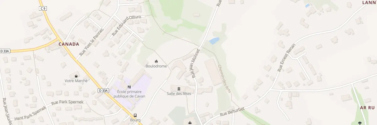 Plan du 9 Rue Jean Monnet à Cavan