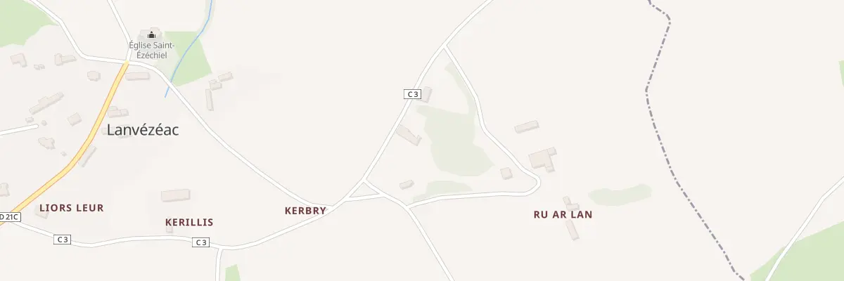 Plan du 4 Ru ar Lan à Caouënnec-Lanvézéac