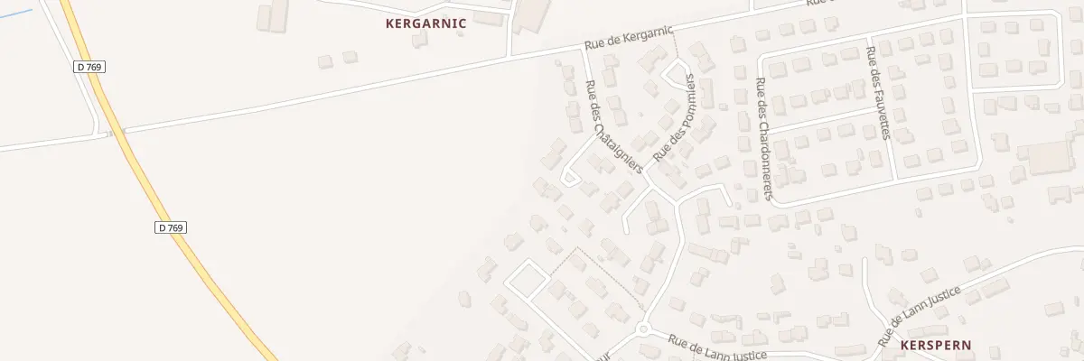 Plan du 3 Rue des Marronniers à Plouay