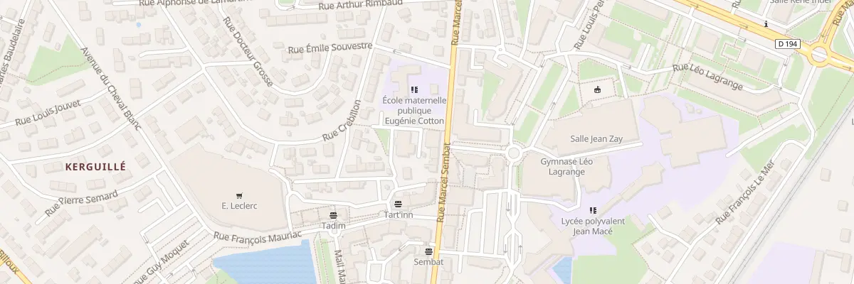 Plan du 85 Rue Marcel Sembat à Lanester