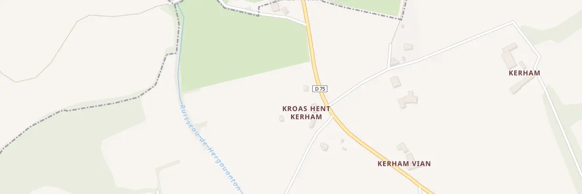 Plan du 2 Kroas Hent Kerham à Camlez