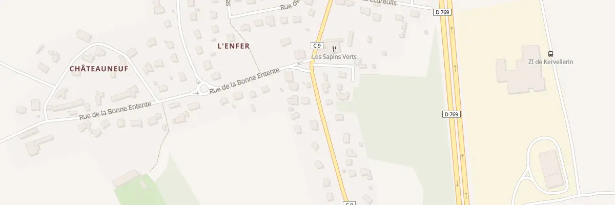Plan du 2B Rte de Lorient à Cléguer