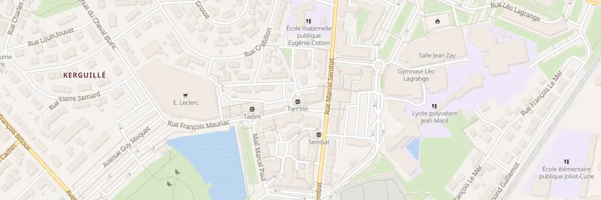 Plan du 23 Rue François Mauriac à Lanester