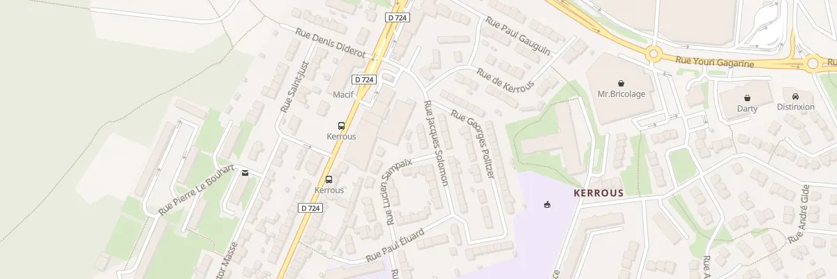 Plan du 8 Rue Jacques Solomon à Lanester