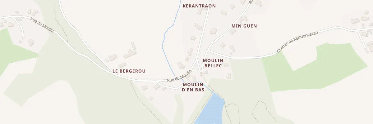 Plan du 33T Rue du Moulin à Trévou-Tréguignec