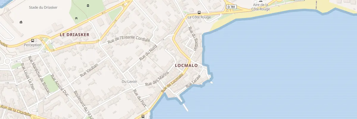 Plan du 57 Rte de Locmalo à Port-Louis