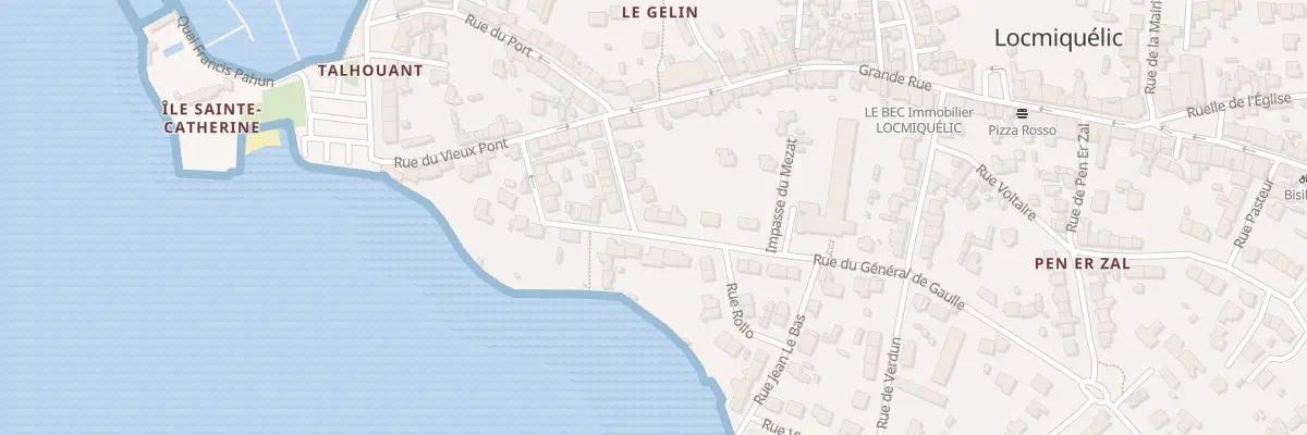 Plan du 100 Rue Général de Gaulle à Locmiquélic