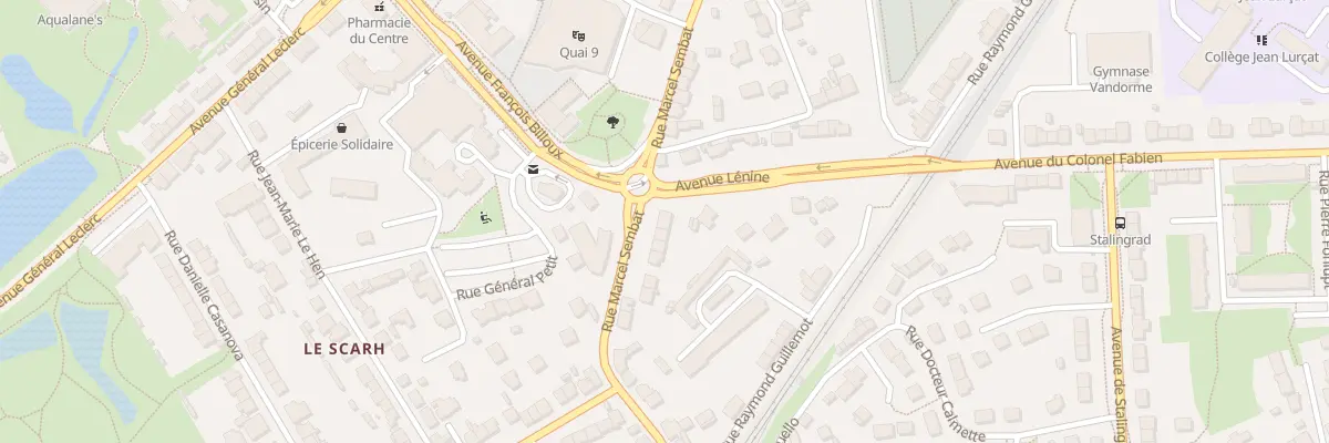 Plan du 30 Rue Marcel Sembat à Lanester