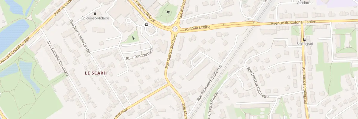 Plan du 22 Rue Marcel Sembat à Lanester