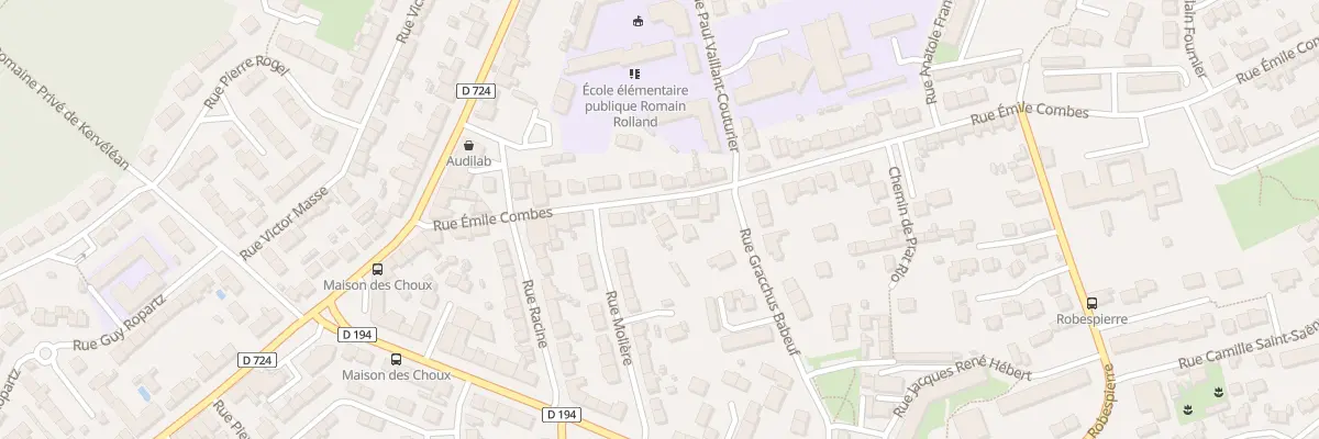 Plan du 12 Rue Emile Combes à Lanester