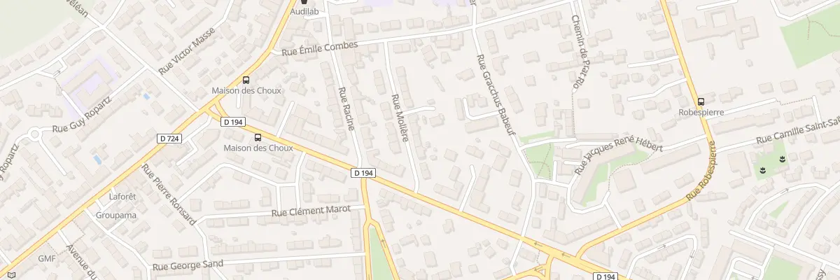 Plan du 8 Rue Molière à Lanester