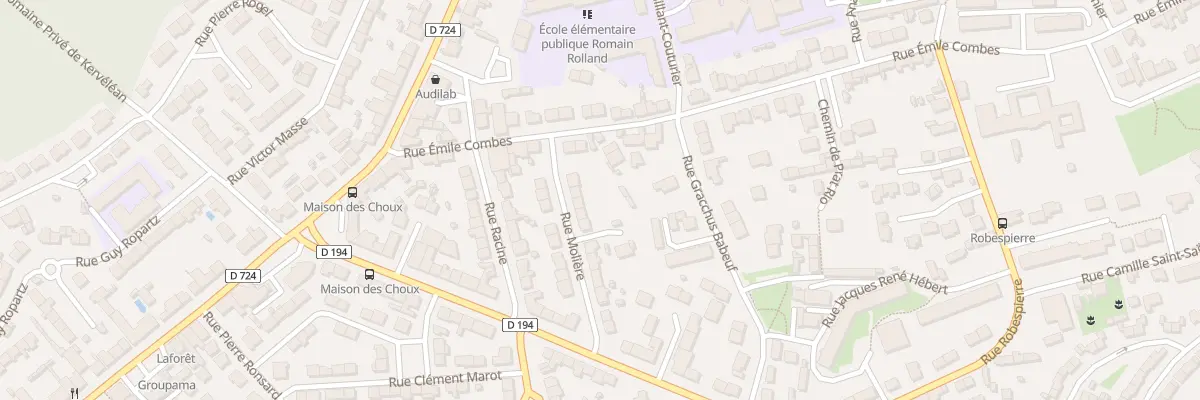 Plan du 18 Rue Molière à Lanester