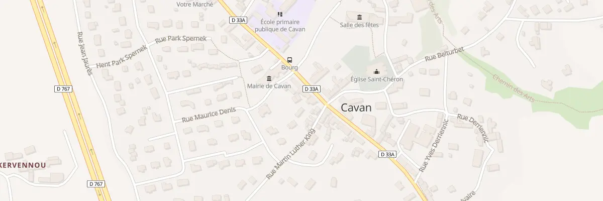 Plan du 5 Rue du Général de Gaulle à Cavan