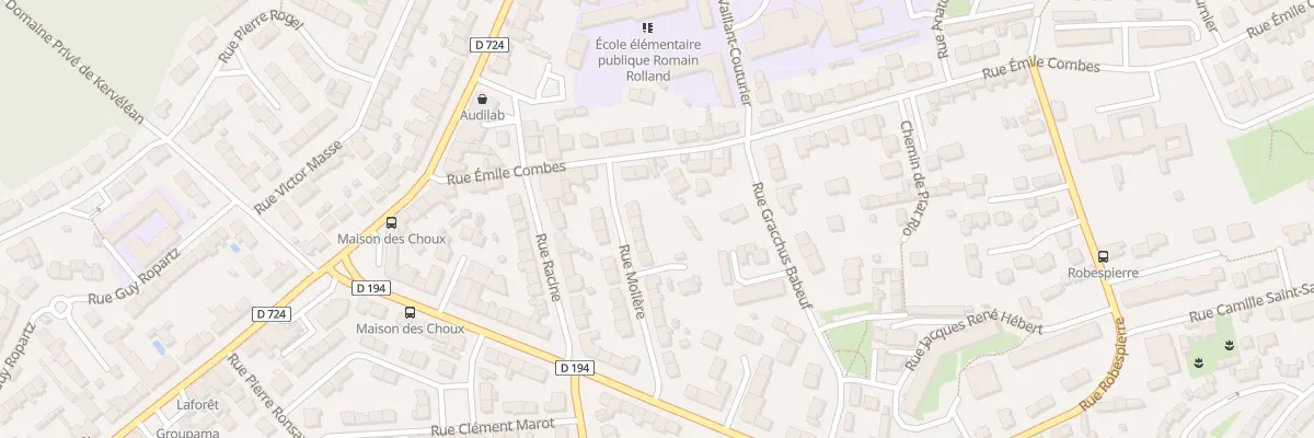 Plan du 20 Rue Molière à Lanester