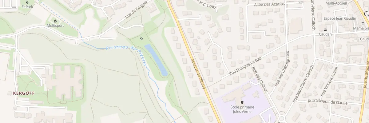 Plan du 18 Av de l’Etang à Caudan