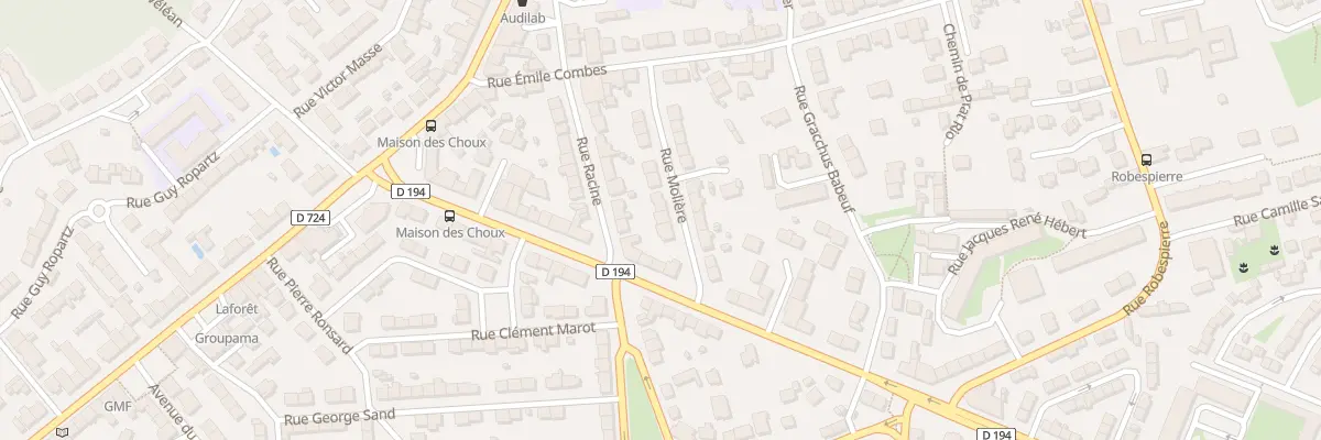 Plan du 5 Rue Molière à Lanester