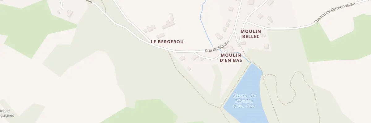 Plan du 5715 Rue du Moulin à Trévou-Tréguignec
