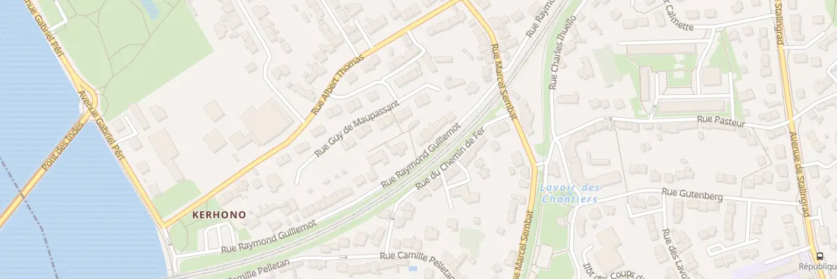 Plan du 21 Rue Raymond Guillemot à Lanester