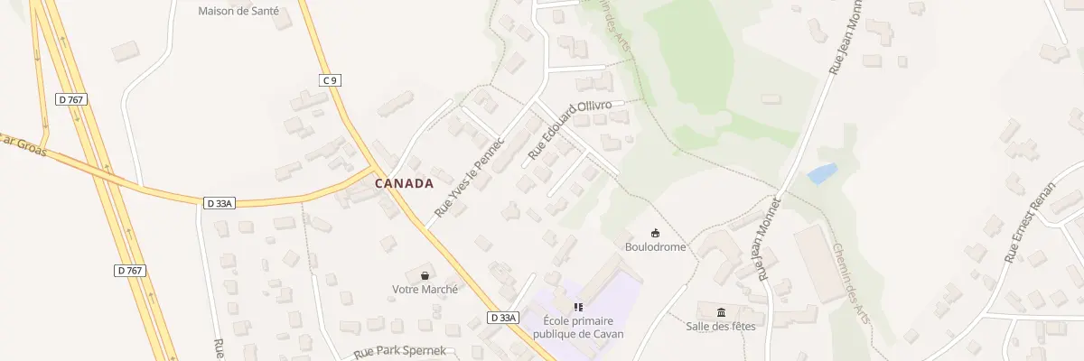 Plan du 4 Rue Édouard Ollivro à Cavan