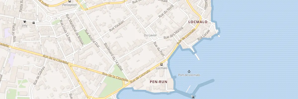 Plan de la Rue de la Paix Prolongee à Port-Louis