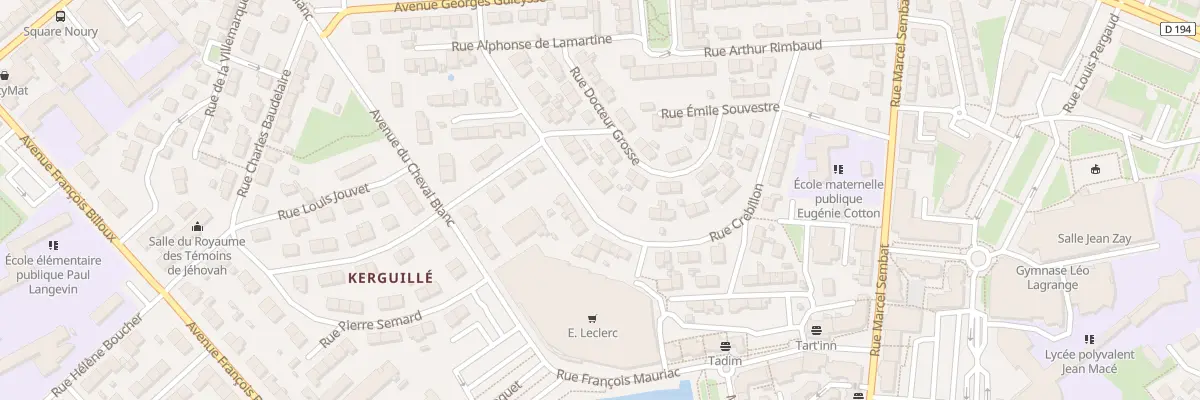 Plan du 24 Rue Crebillon à Lanester