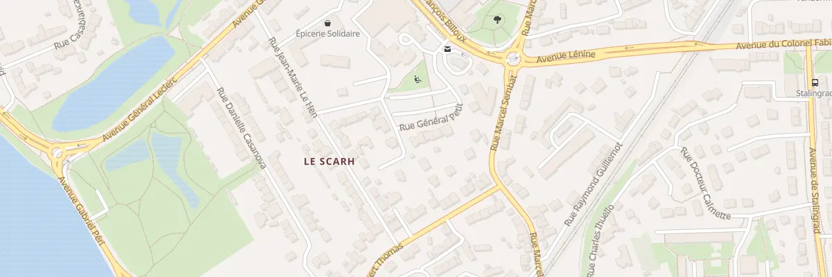 Plan du 12 Rue du Gal Petit à Lanester