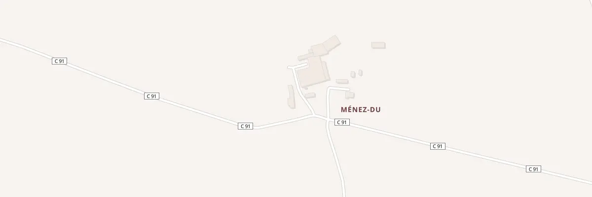 Plan du 1 Menez Hir à Kergrist-Moëlou