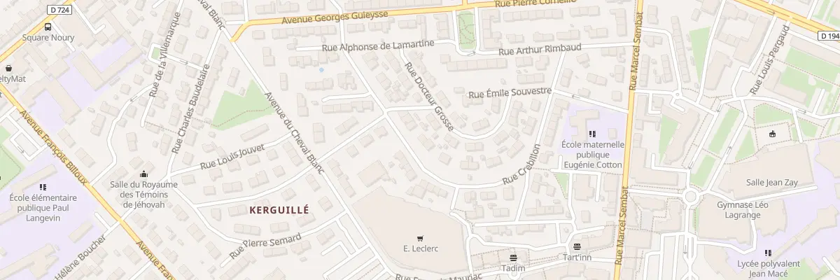 Plan du 26 Rue Crebillon à Lanester