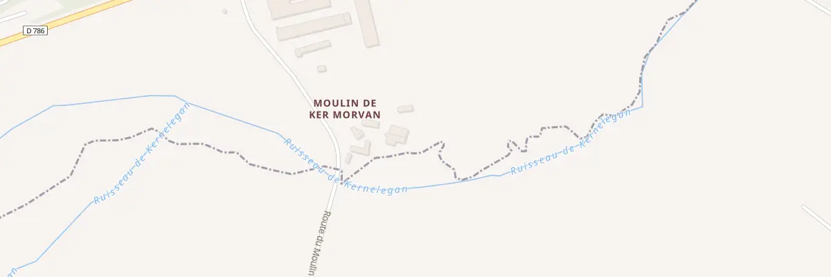 Plan du 5064 Kermorvan à Trézény
