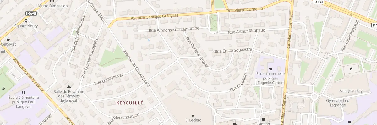 Plan du 30 Rue Crebillon à Lanester