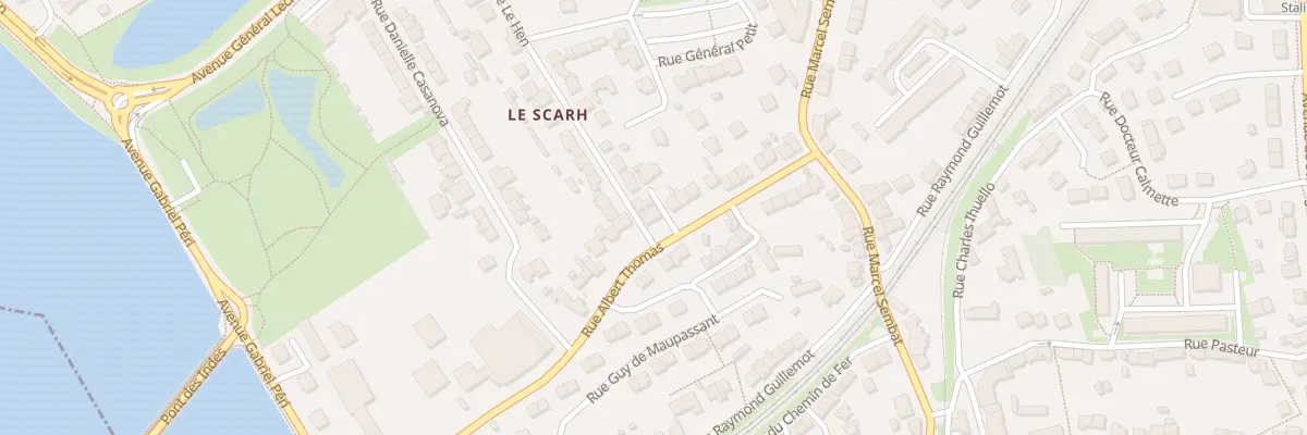 Plan du 24 Rue Albert Thomas à Lanester