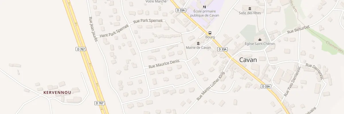 Plan du 8 Rue Maurice Denis à Cavan