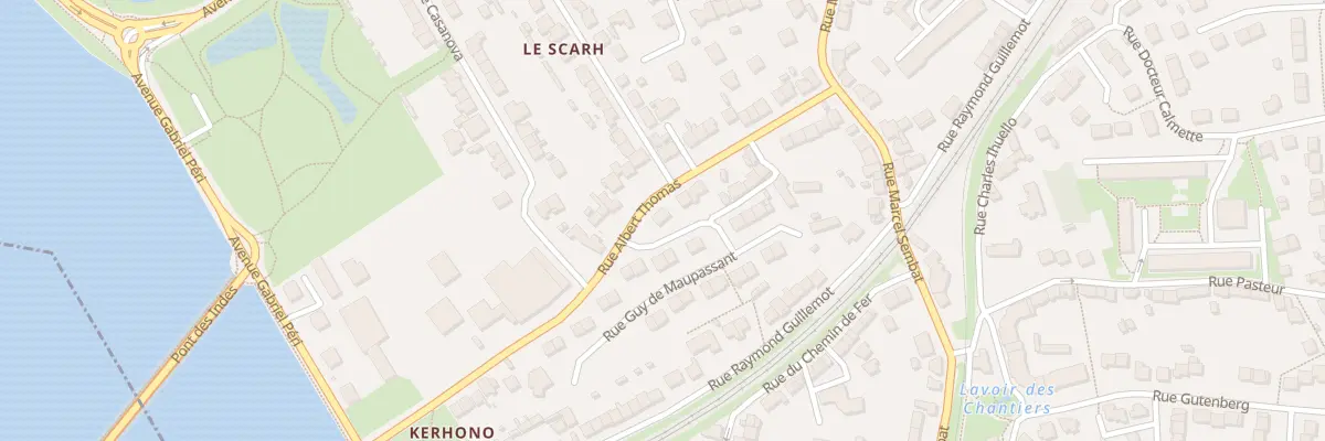 Plan du 17 Rue Albert Thomas à Lanester