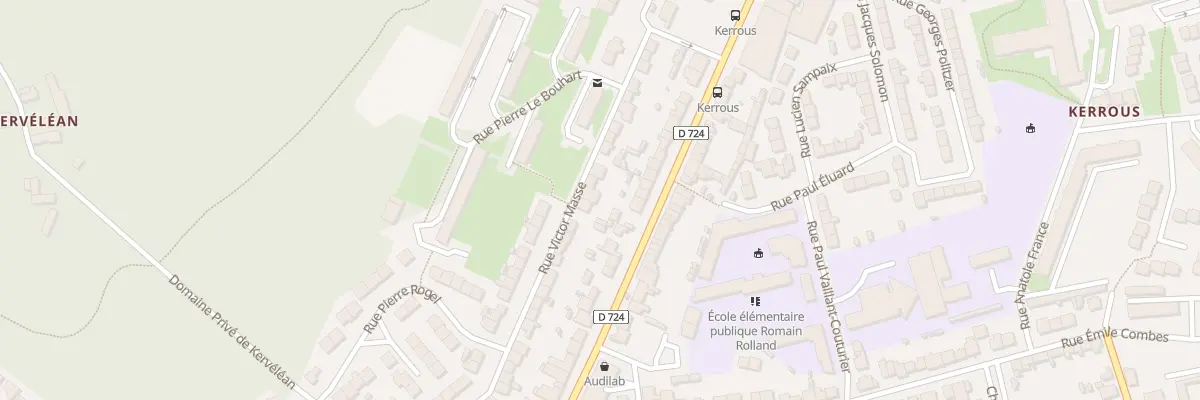 Plan du 40 Rue Victor Massé à Lanester