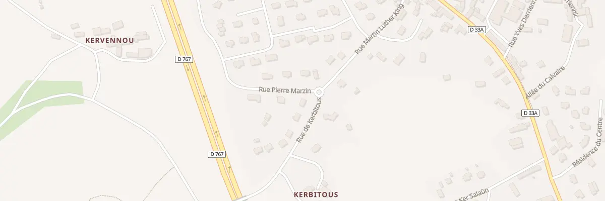 Plan du 2 Rue de Kerbitous à Cavan