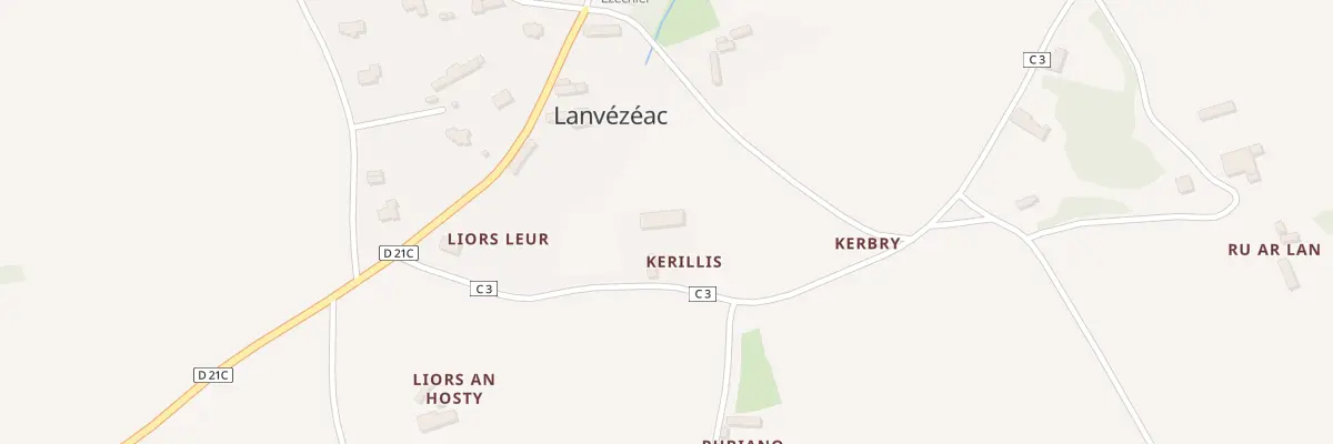 Plan du 5 Kerillis à Caouënnec-Lanvézéac