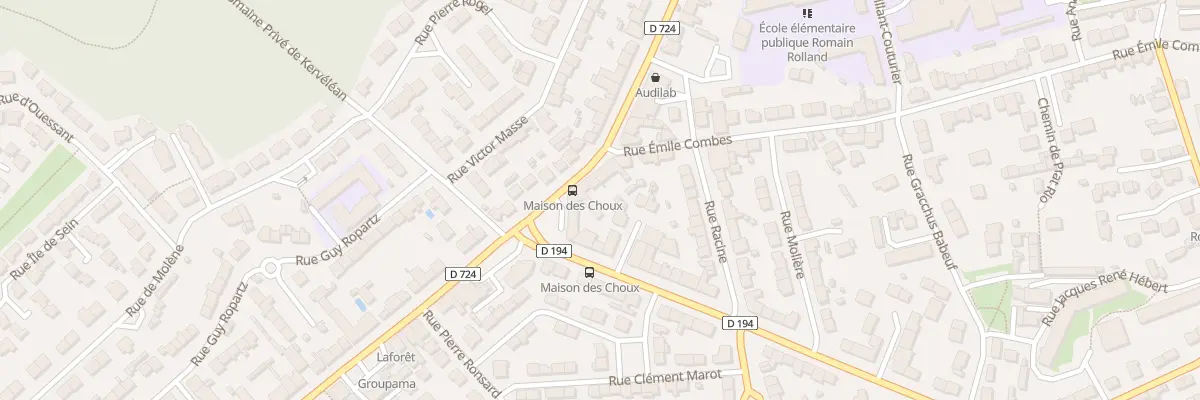 Plan du 168 Rue Jean Jaurès à Lanester