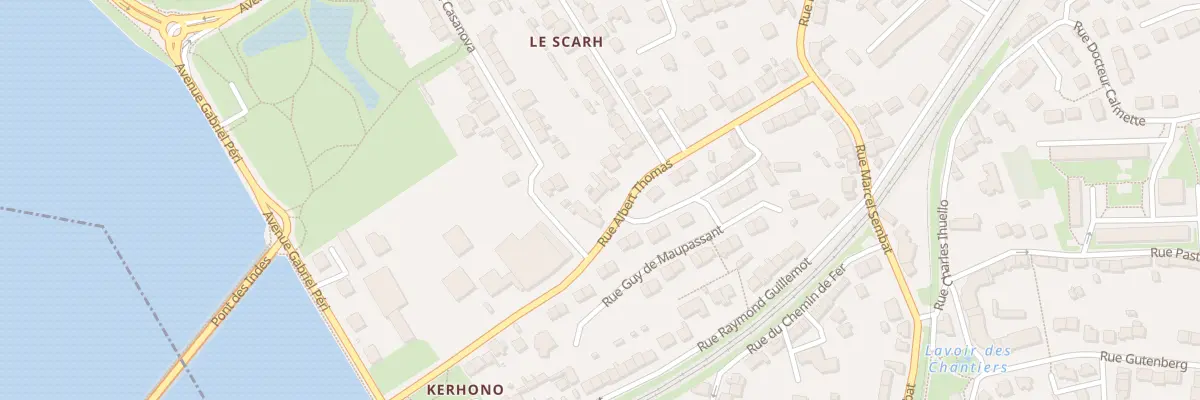 Plan du 32 Rue Albert Thomas à Lanester