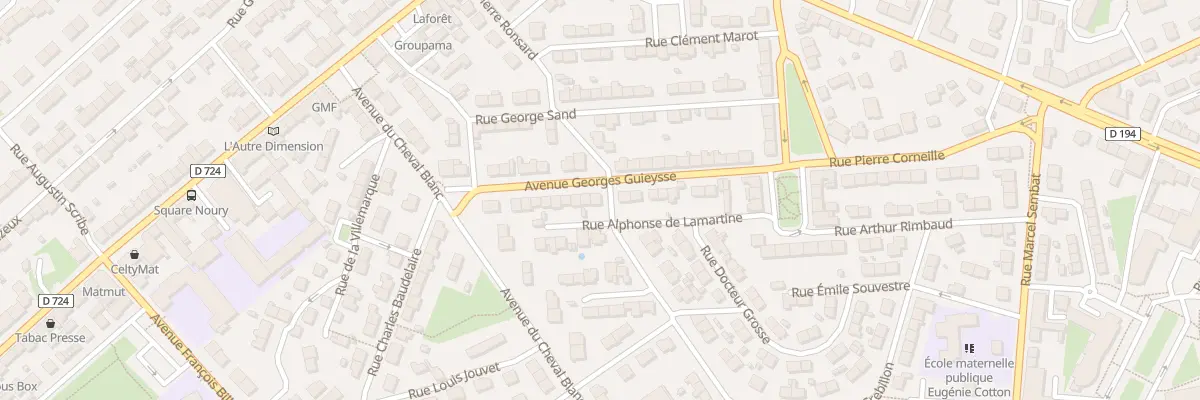 Plan du 20 Av Georges Guieysse à Lanester