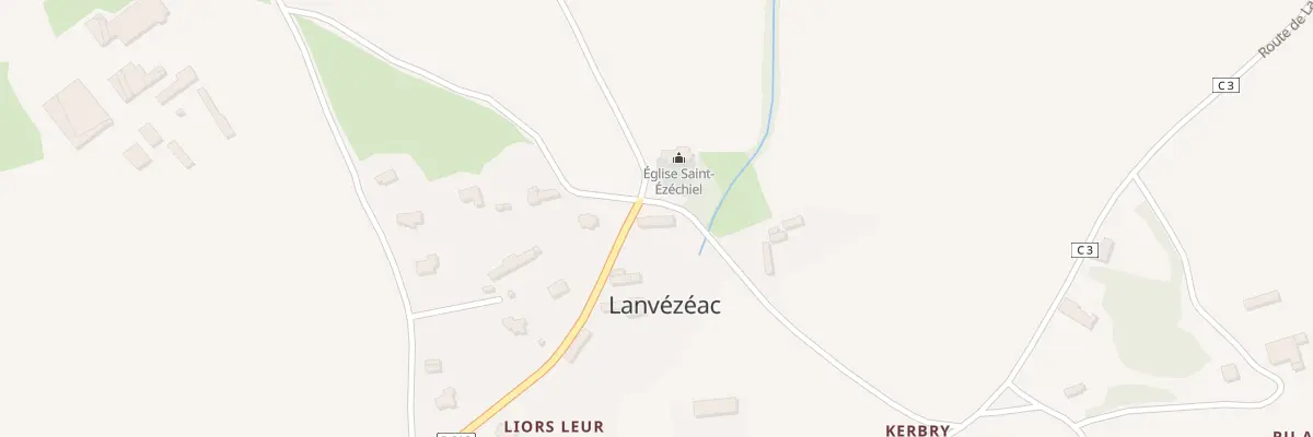 Plan du 8 Lanvézéac à Caouënnec-Lanvézéac