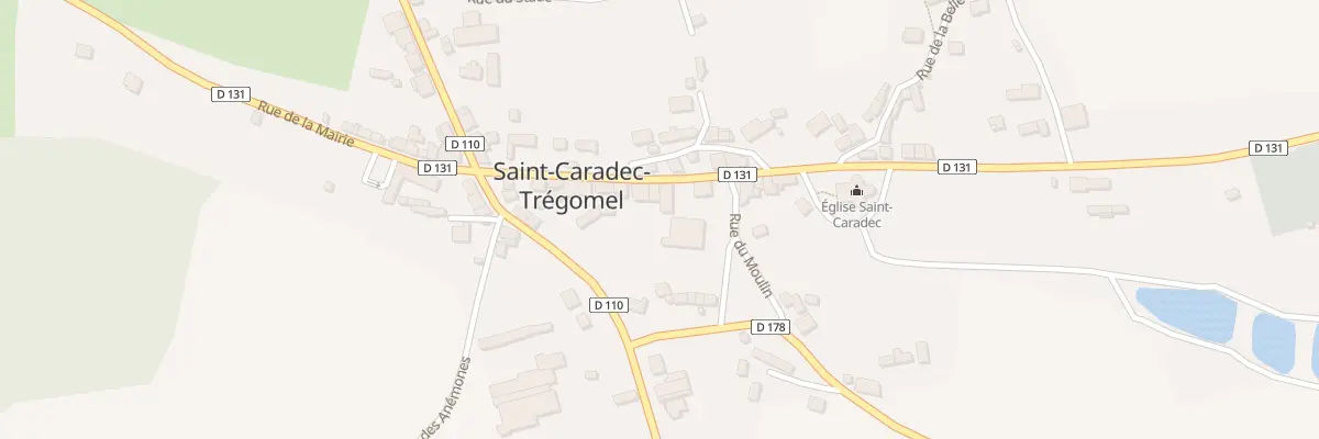 Plan du 22 Rue de l’Eglise à Saint-Caradec-Trégomel