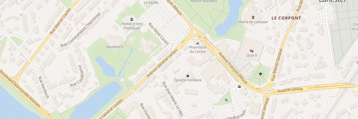 Plan du 10 Rue Gal Leclerc à Lanester