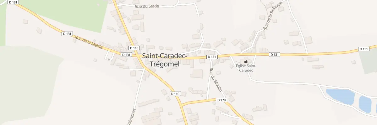 Plan du 5068 Rue de l’Eglise à Saint-Caradec-Trégomel