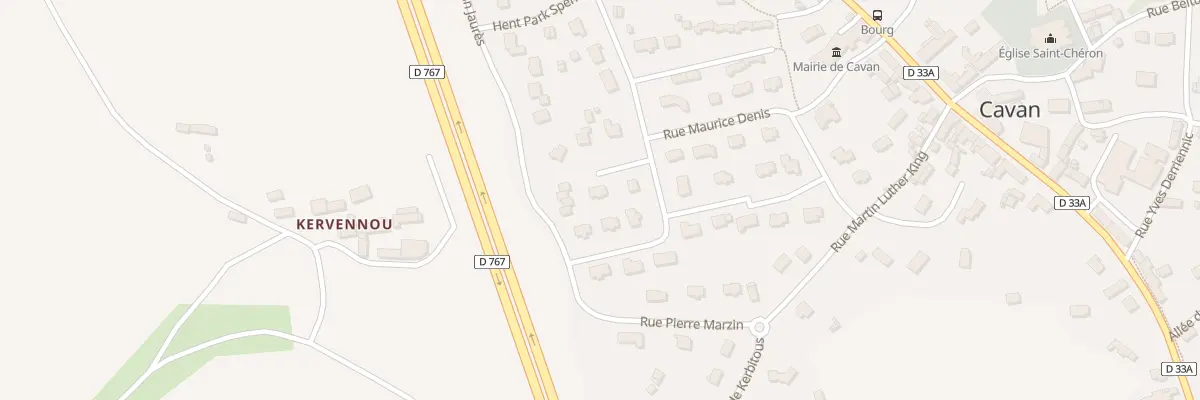 Plan du 10 Rue Mathurin Meheut à Cavan