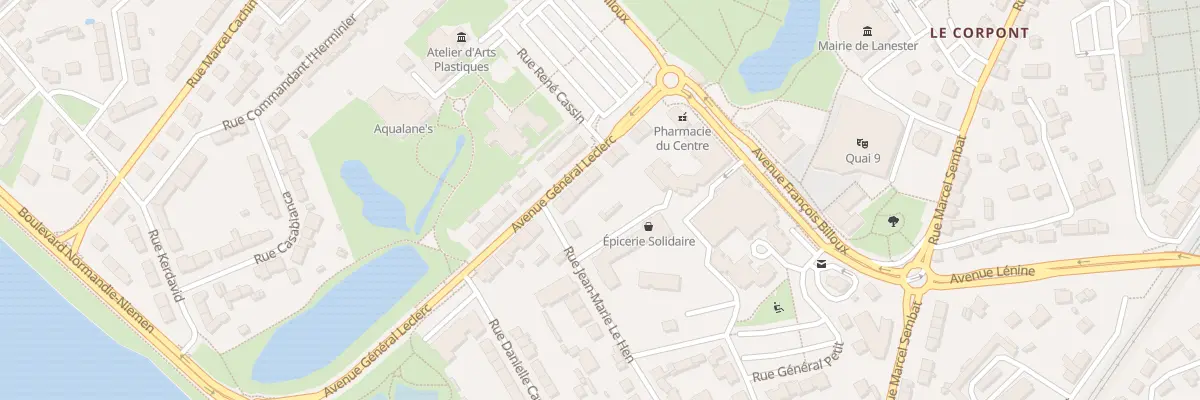 Plan du 14 Rue Gal Leclerc à Lanester